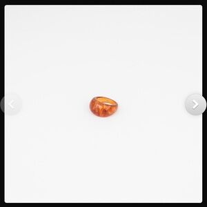 Amber Tortoiseshell Resin Dome Ring - Women's Fashion Ring